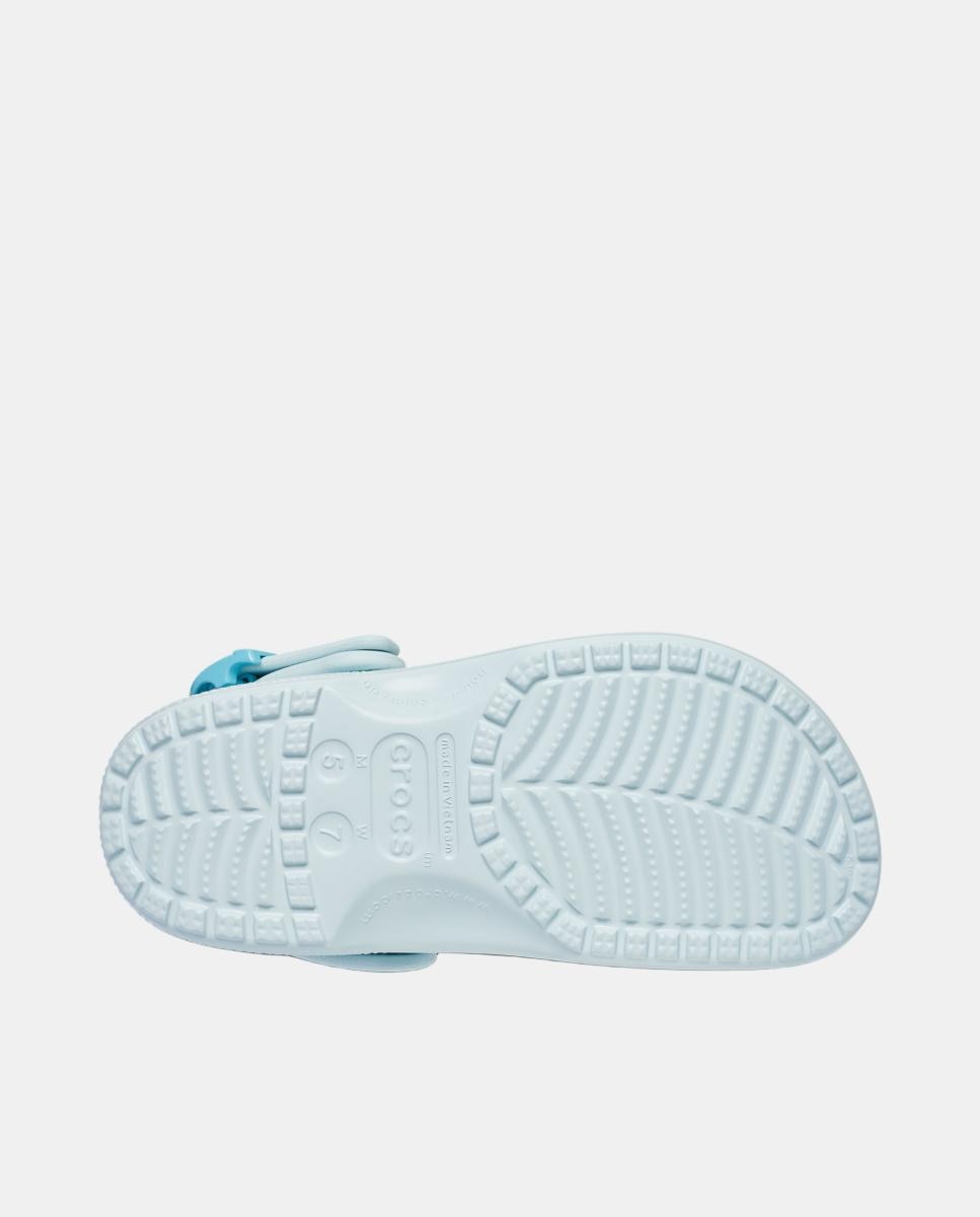 Socas Classic Buckle Clog Azul Céu-4