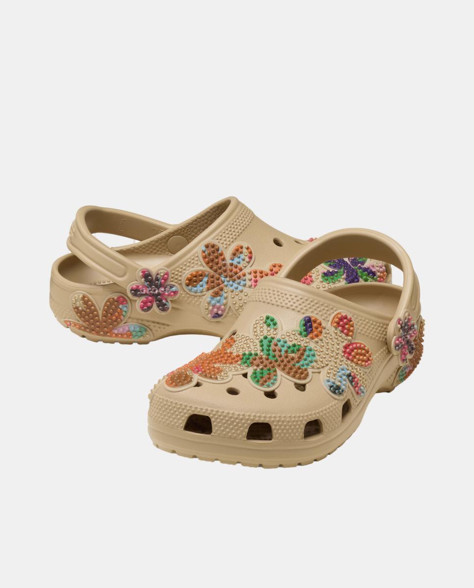 Socas Classic Summer Beaded Clog Castanho-2