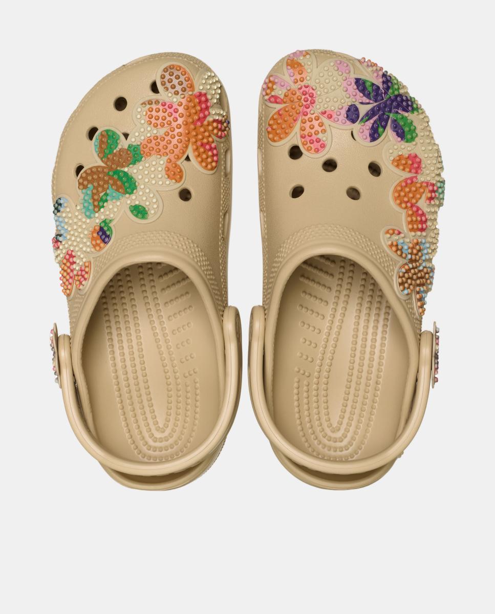 Socas Classic Summer Beaded Clog Castanho-3