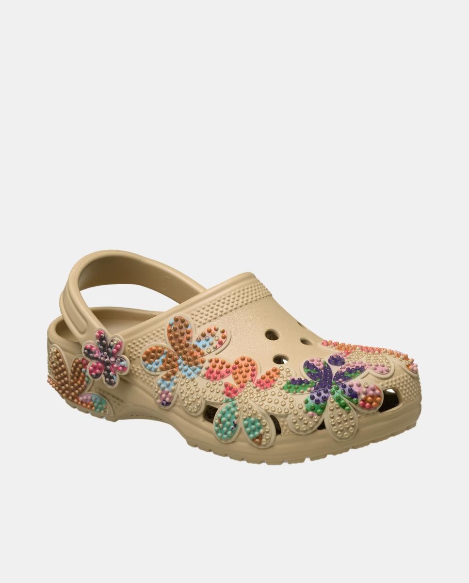 Socas Classic Summer Beaded Clog Castanho-5