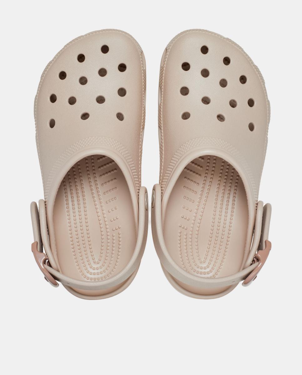 Zuecos de mujer Crocs Classic Buckle Clog - Natural Natural-3