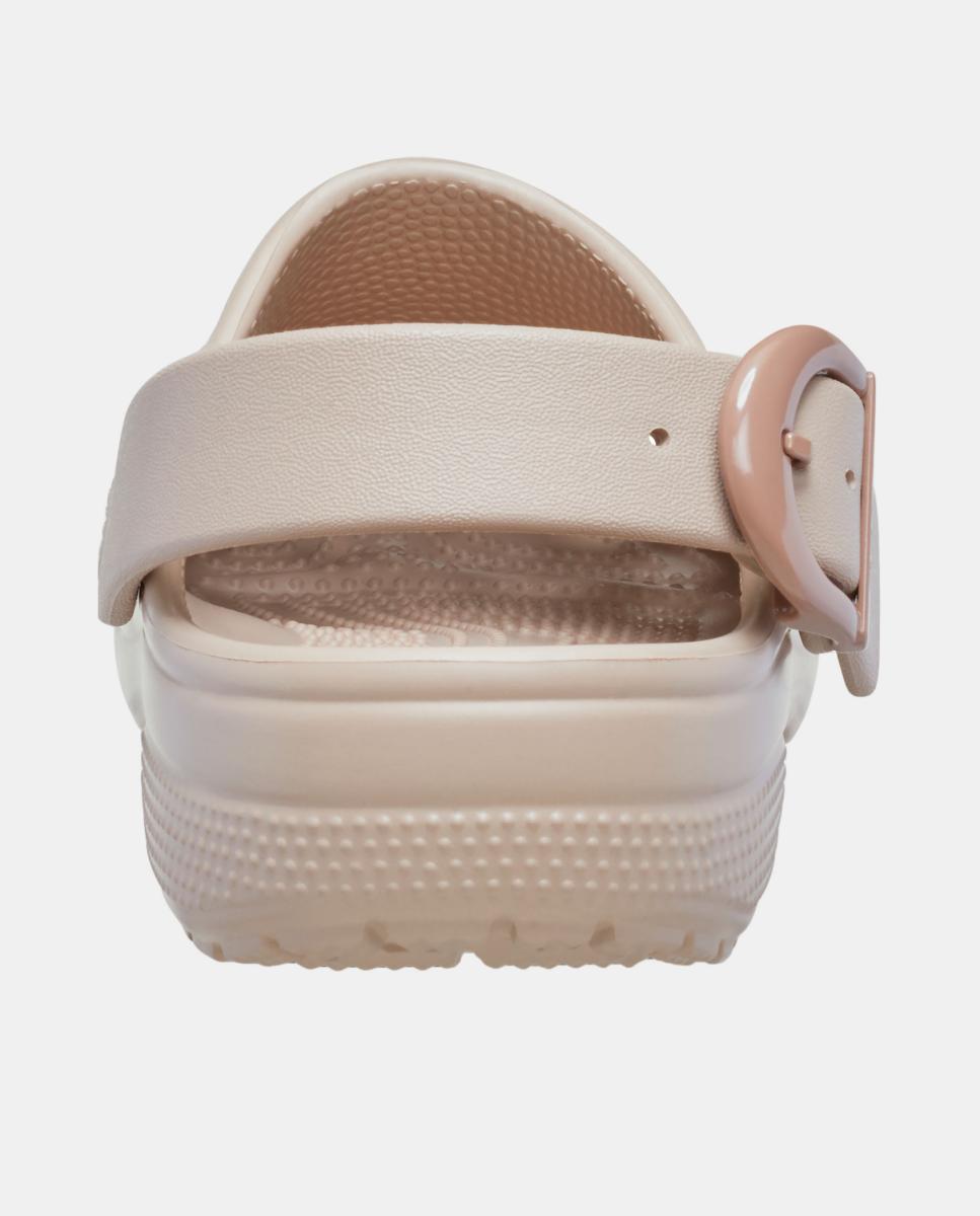 Zuecos de mujer Crocs Classic Buckle Clog - Natural Natural-6