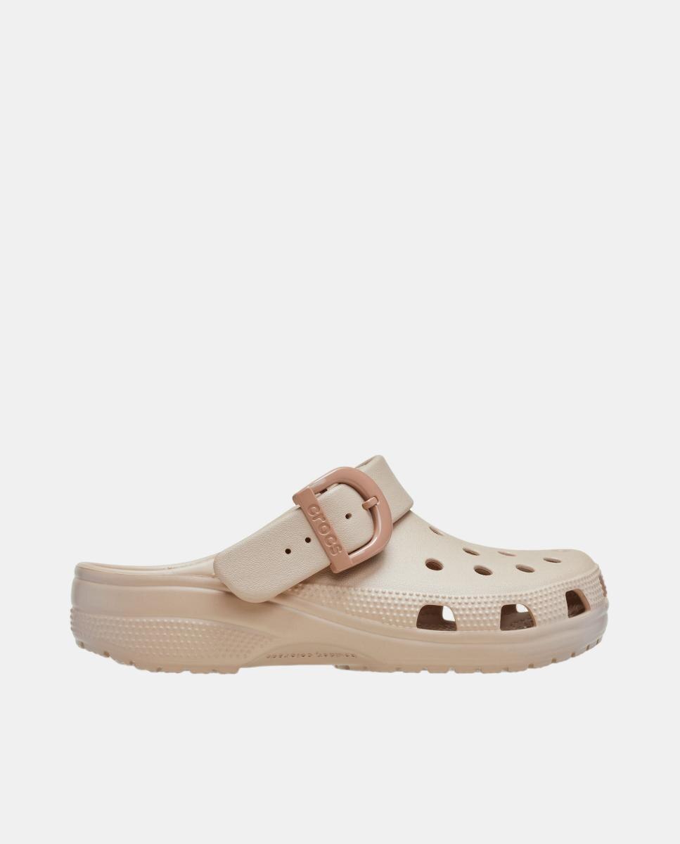Zuecos de mujer Crocs Classic Buckle Clog - Natural Natural-7