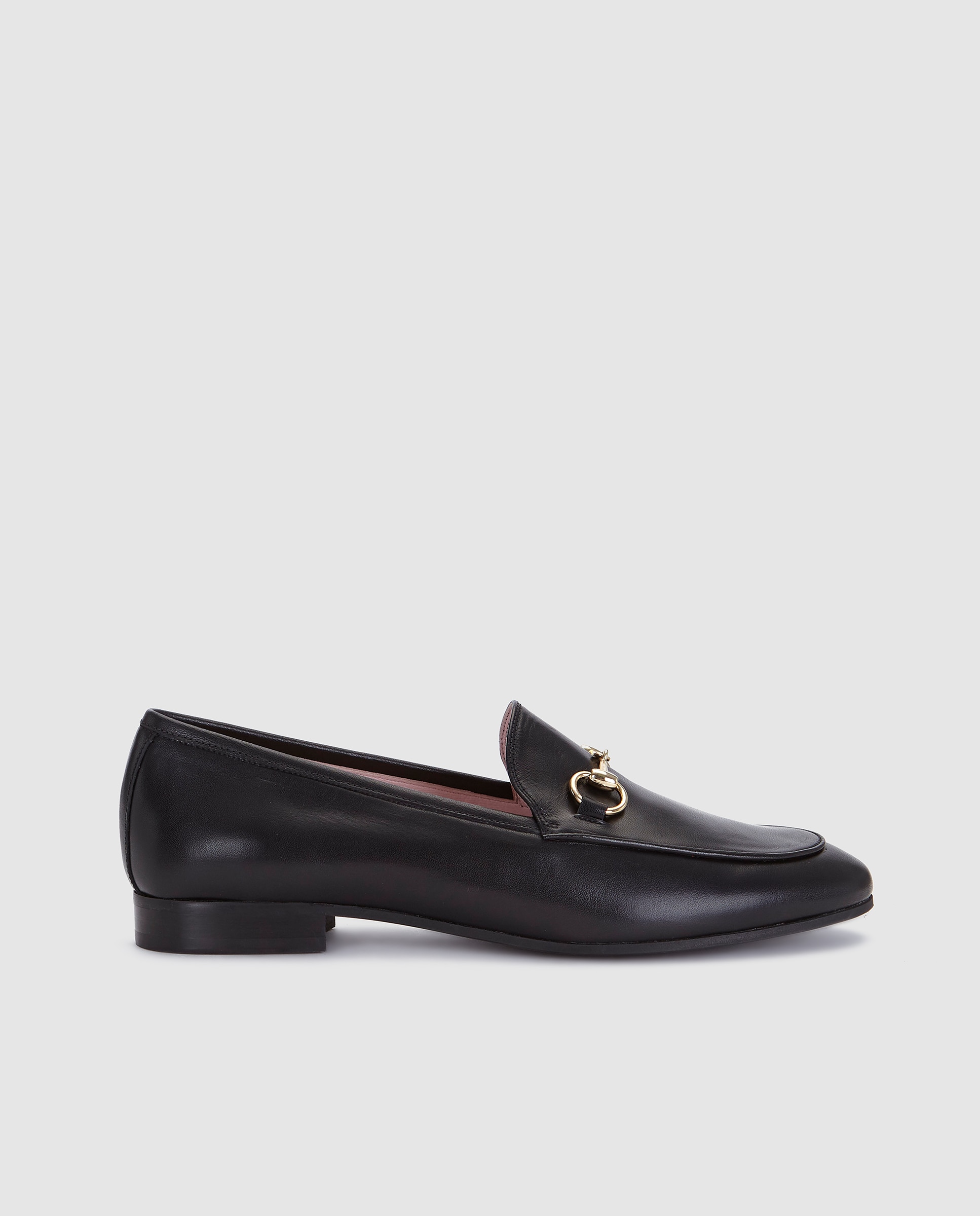 Mocassins de mulher Castellano em pele pretos Preto-1