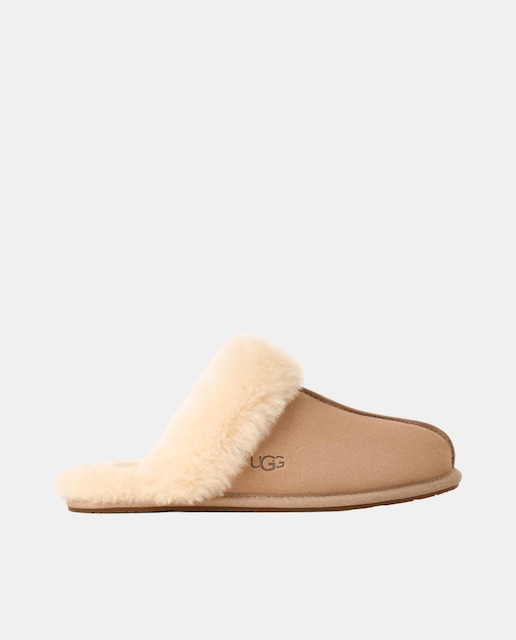Imagen 0 de Slipper SCUFETTE II de mujer en piel y forrada en pelo