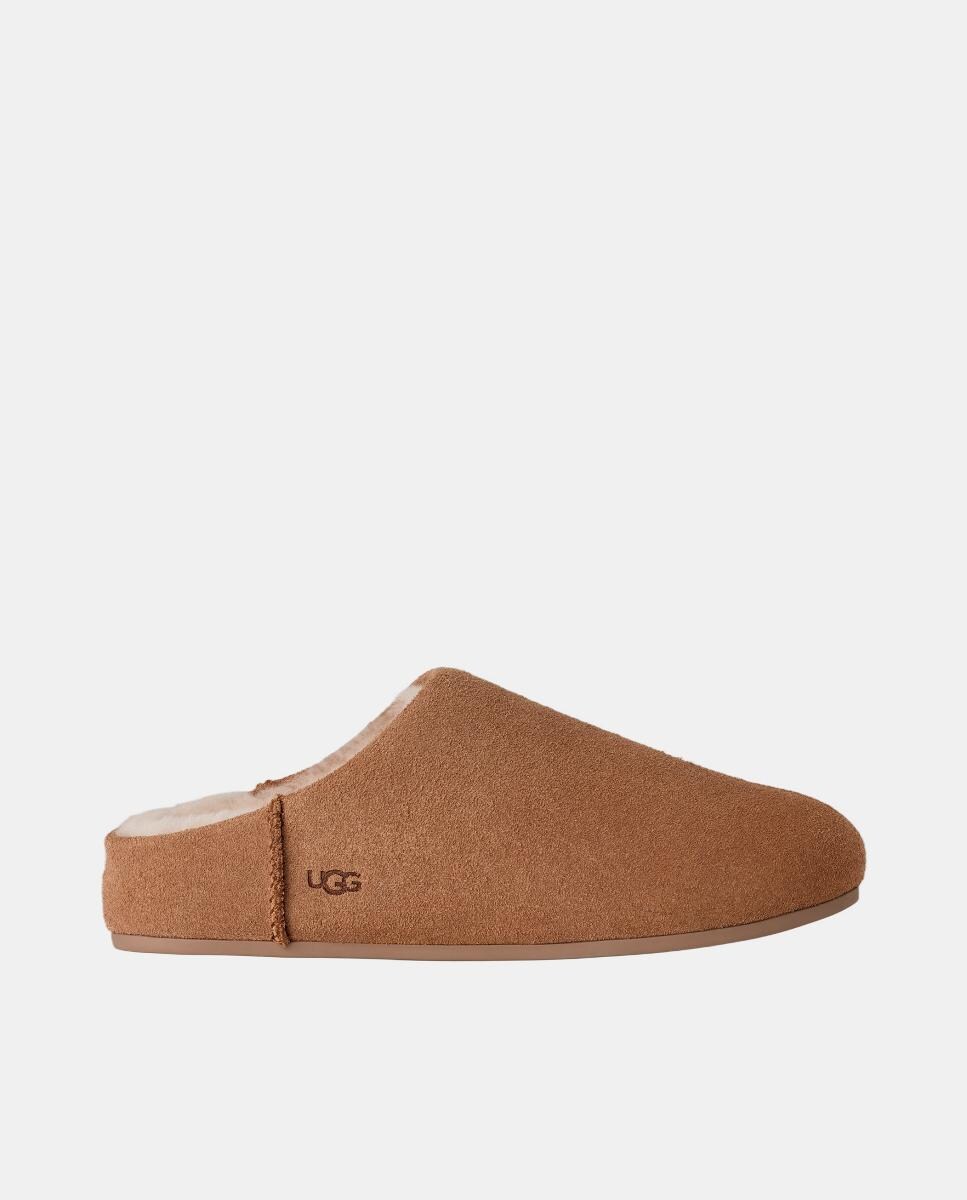 Slippers Elea Slip On em Pele e Forrados com Pelo Couro-1