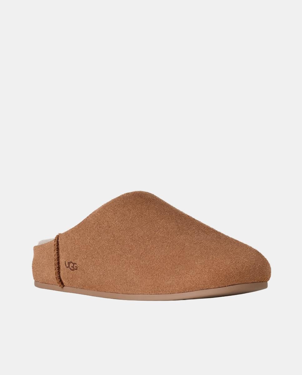 Slippers Elea Slip On em Pele e Forrados com Pelo Couro-2