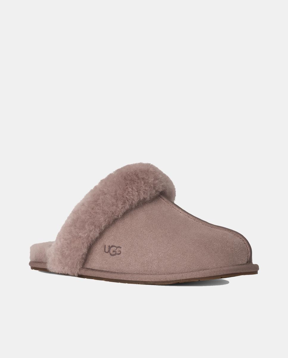 Pantufas Forradas em Pelo Scuffette II Pedra Natural-2