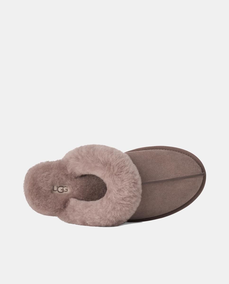 Pantufas Forradas em Pelo Scuffette II Pedra Natural-6