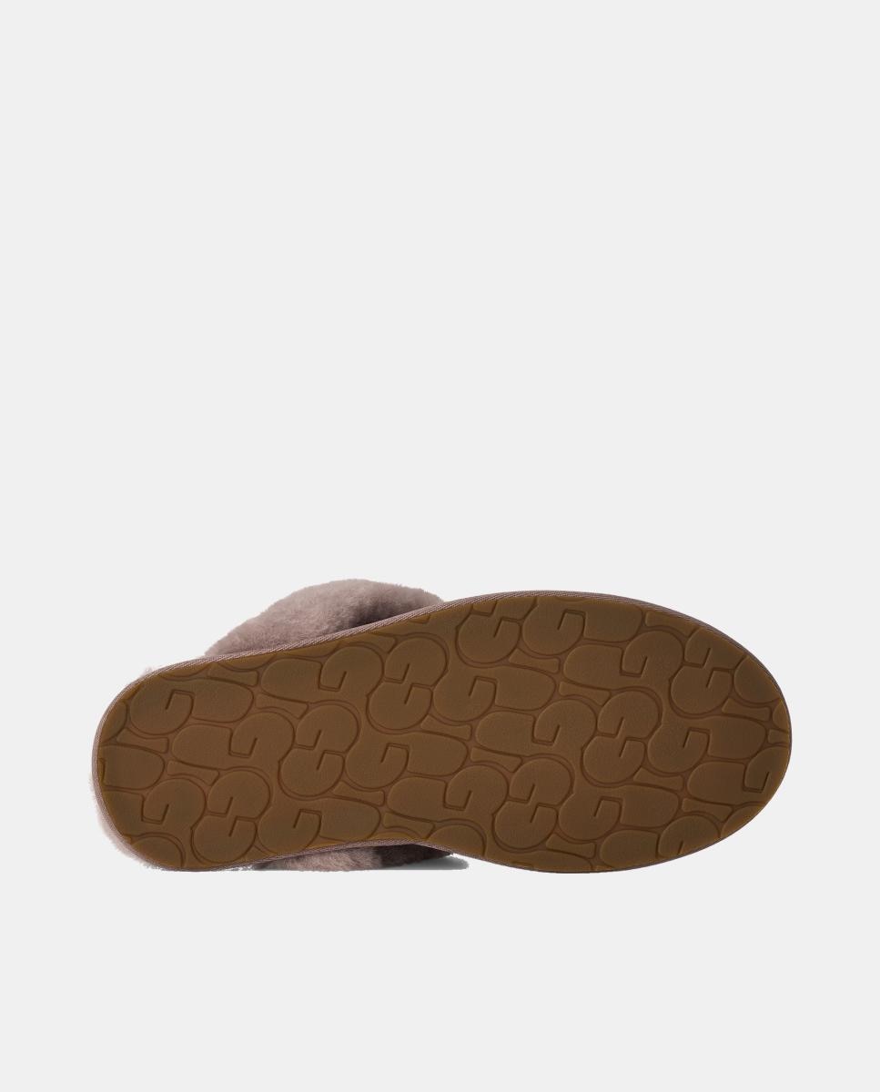 Pantufas Forradas em Pelo Scuffette II Pedra Natural-7