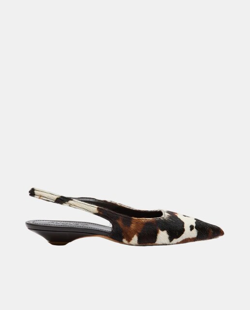 Imagen 0 de Slingback shoe in calf hair