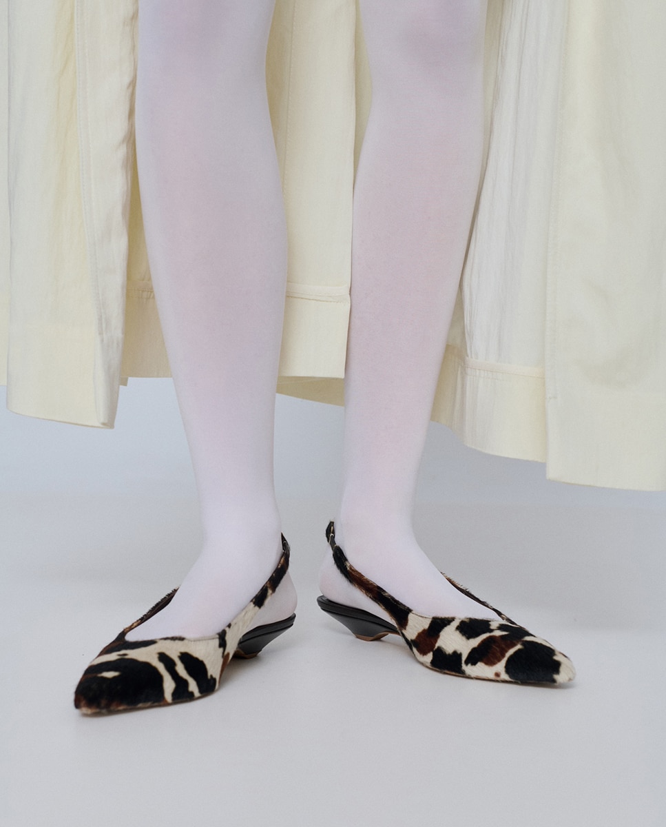 Slingback shoe in calf hair · Augusta · El Corte Inglés