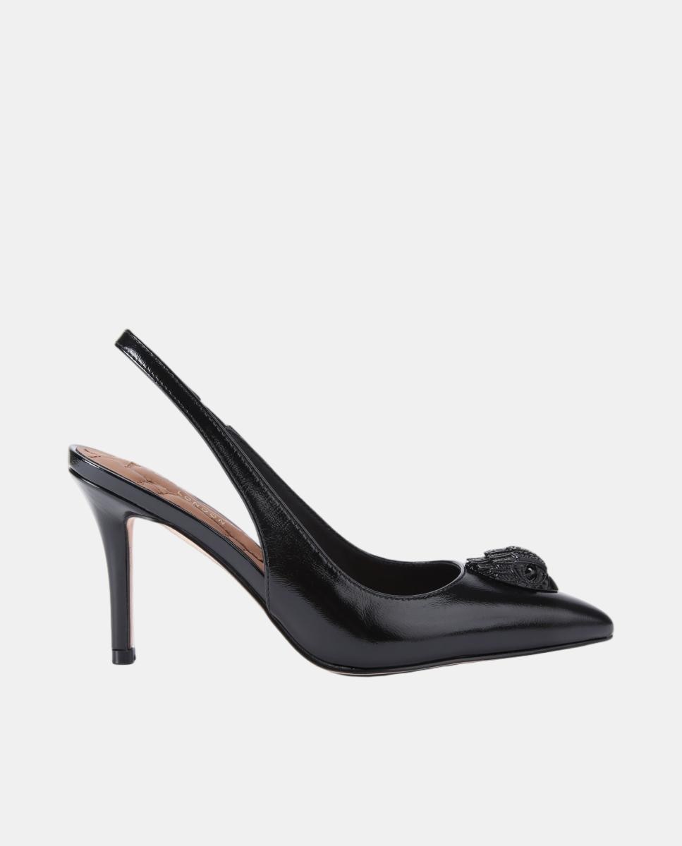 Imagen 1 de Zapato slingback de mujer en piel negra con puntera afilada - Kurt Geiger - Negro Negro