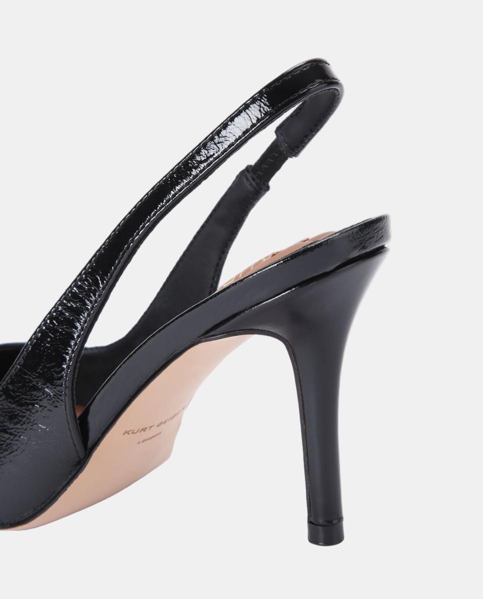 Imagen 3 de Zapato slingback de mujer en piel negra con puntera afilada - Kurt Geiger - Negro Negro