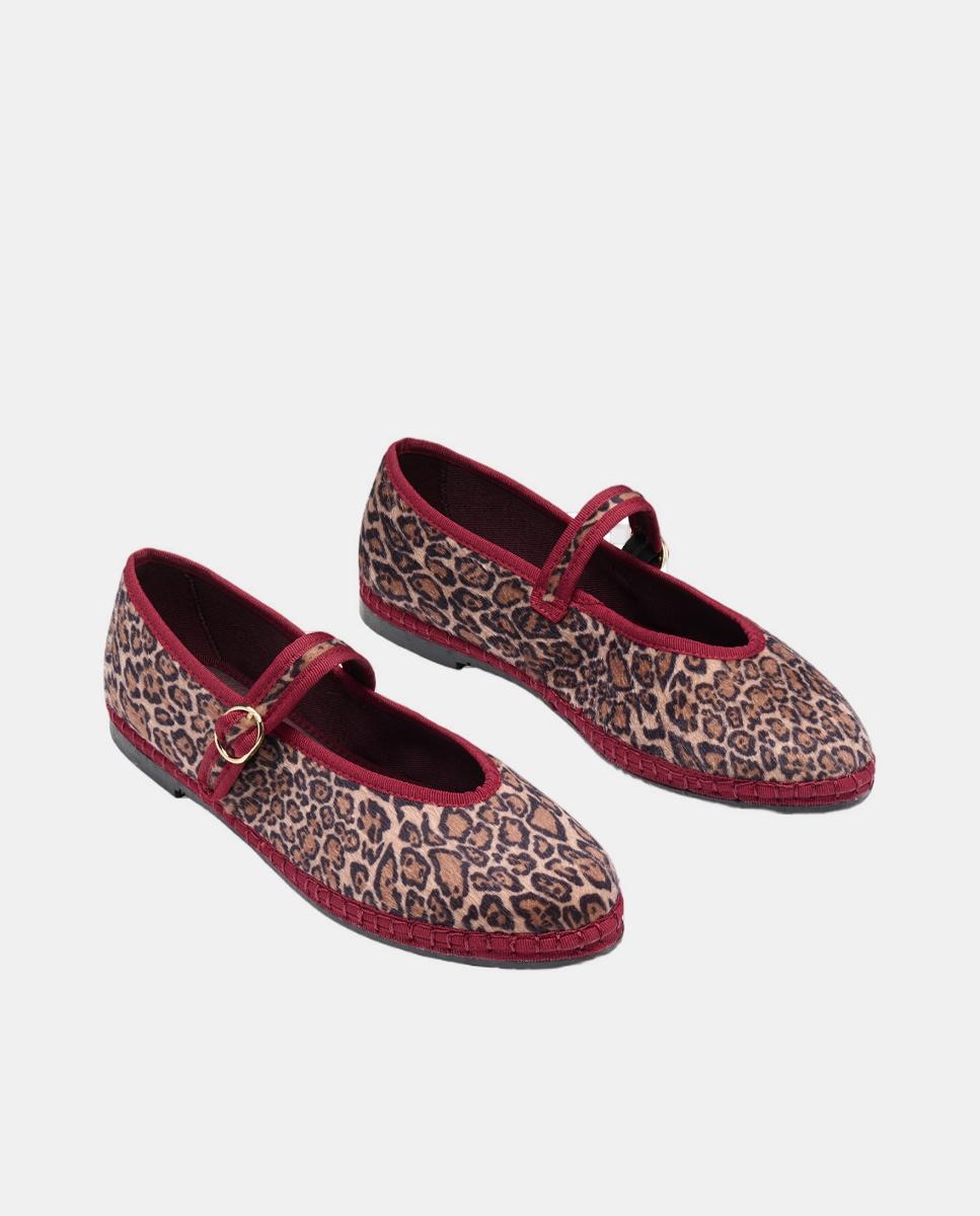 Sabrinas com Animal Print de Leopardo Castanho-2