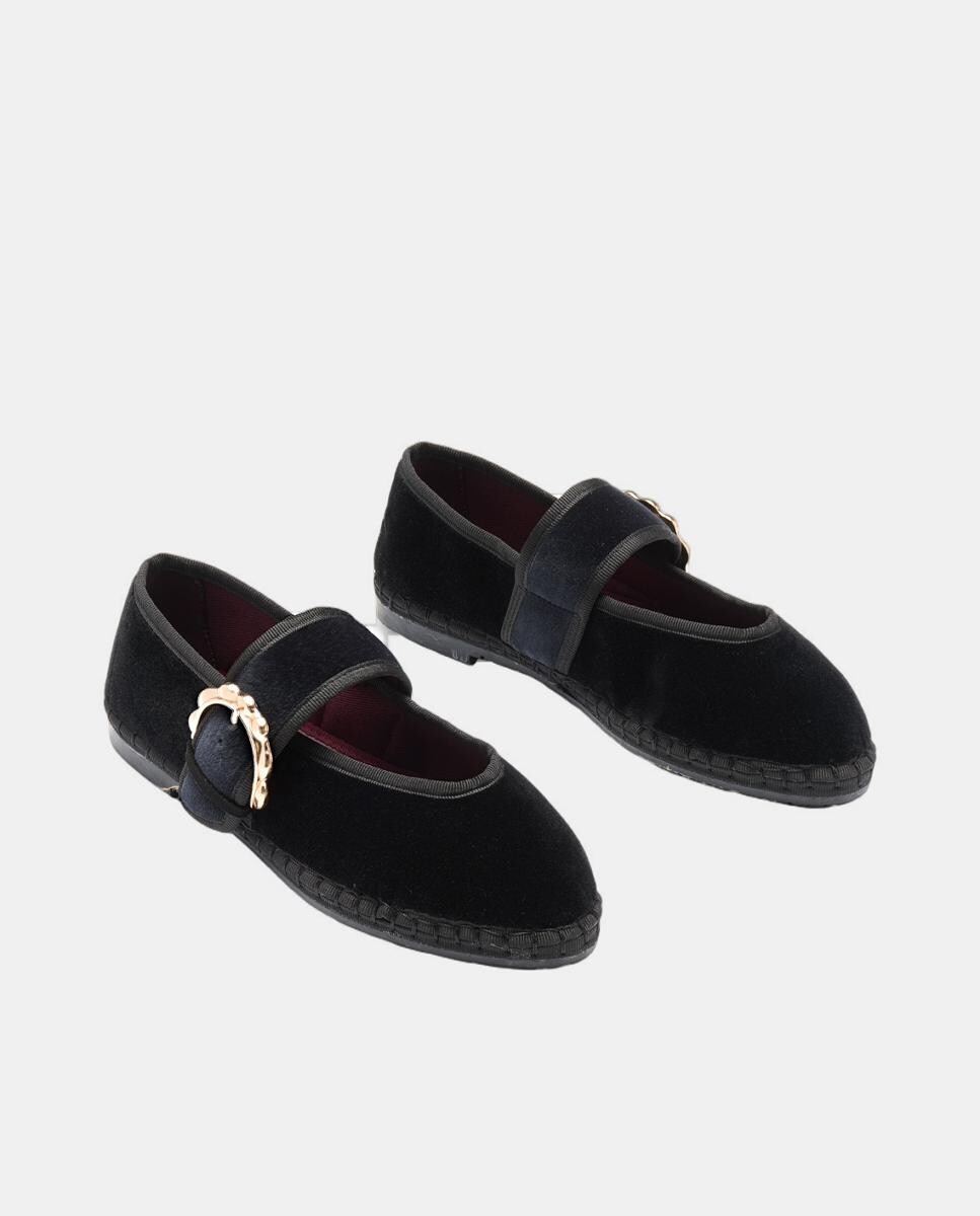 Sabrinas de Veludo Preto-2