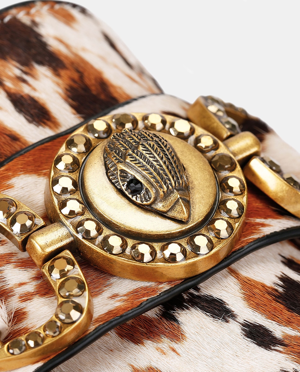 Mocassins Mansion Soft em Pele Estampada Castanho-claro-5