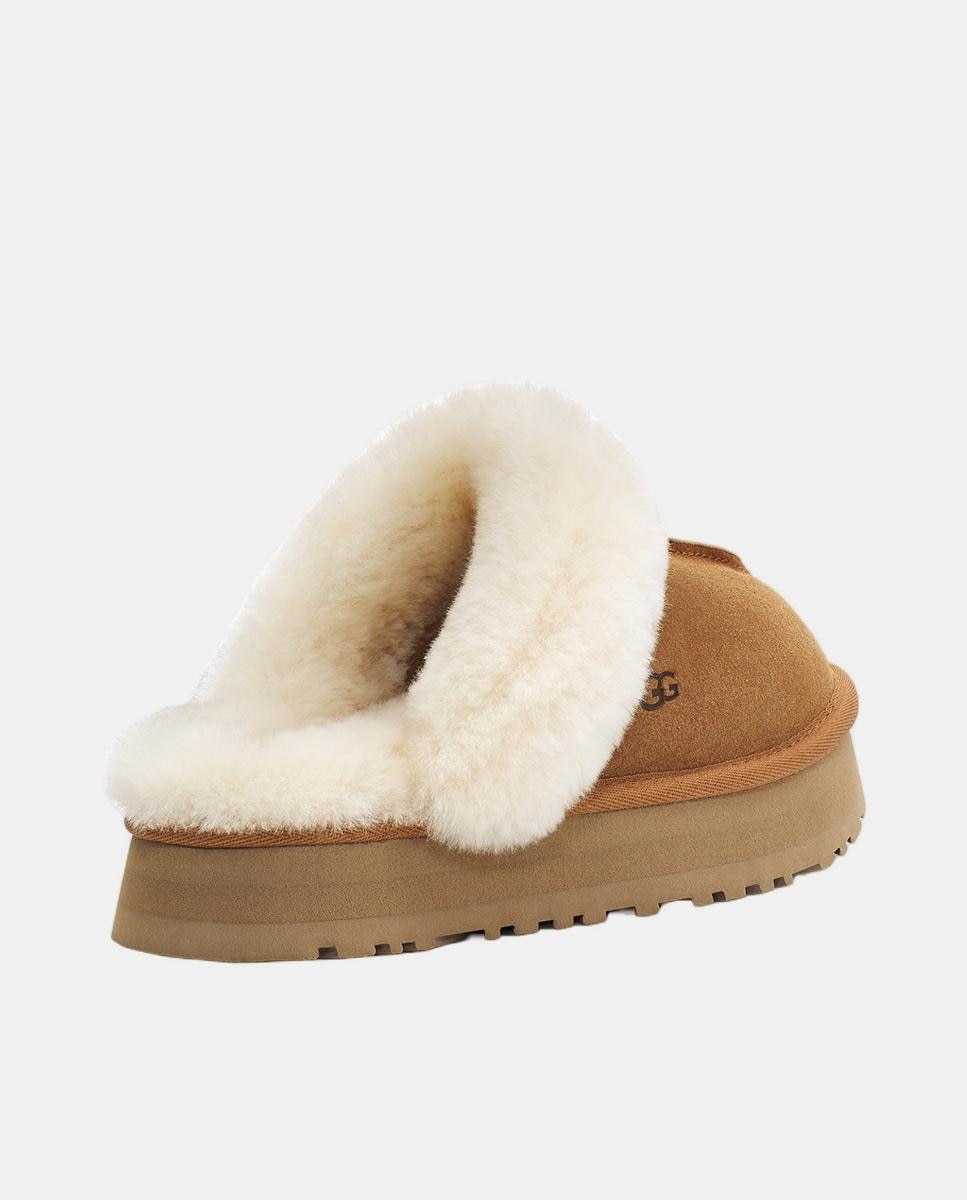 Mules Disquette em Pele e Pelo Exterior Couro-4