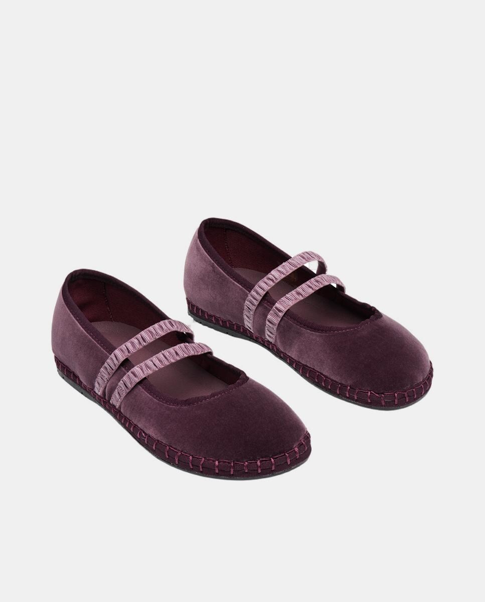 Sapatos de Presilha Laurance Beringela-2