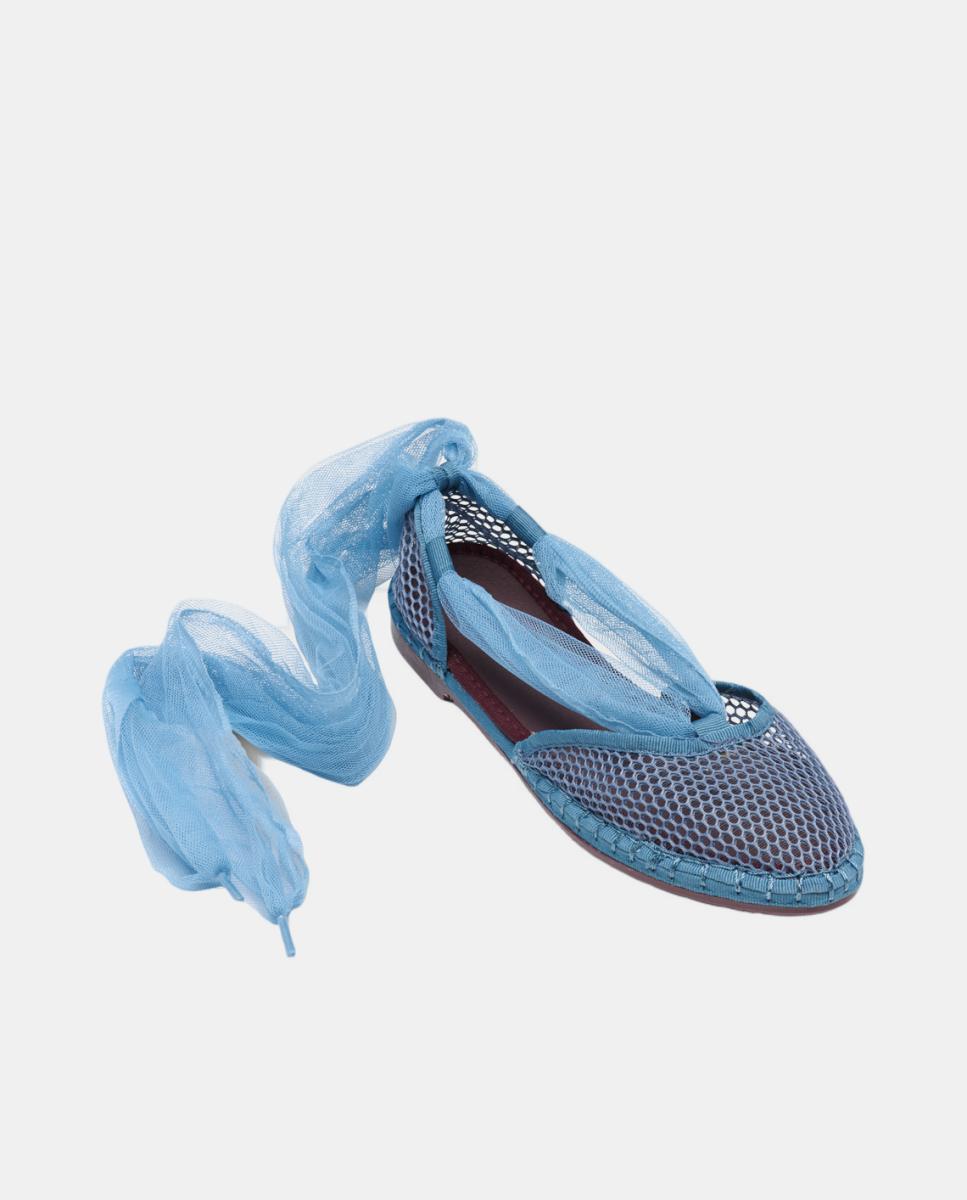 Sapatos de Presilha Isabella Azul Céu-2