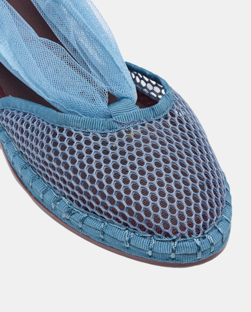 Sapatos de Presilha Isabella Azul Céu-3