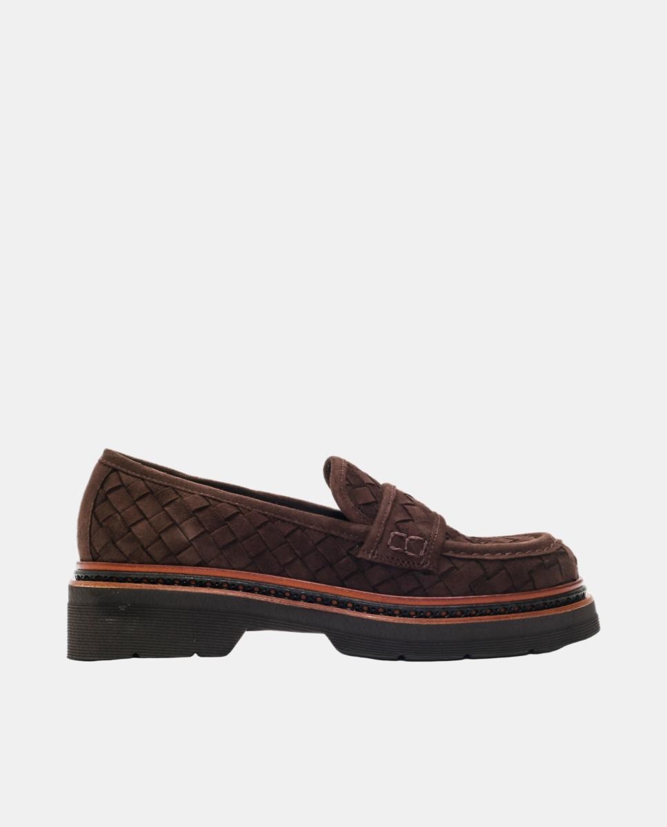 Mocasin mujer Yanny en piel - Pons Quintana - Marrón oscuro Marrón oscuro-1