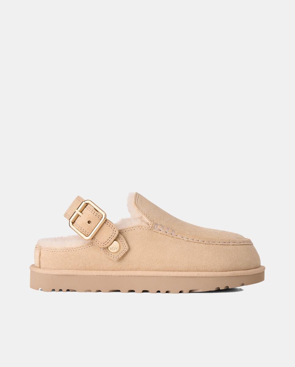 Imagen 0 de Zapato plano zueco goldenstarevelina clog de mujer Beige