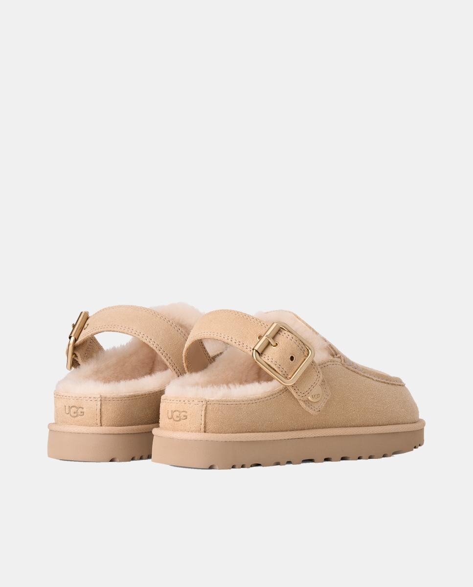Sapatos Rasos Tipo Mules Goldenstarevelina Clog Bege-4