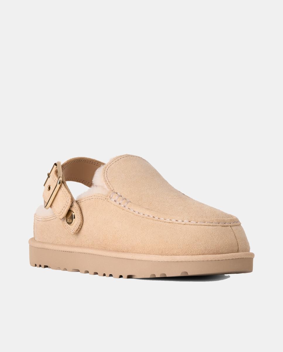 Sapatos Rasos Tipo Mules Goldenstarevelina Clog Bege-5