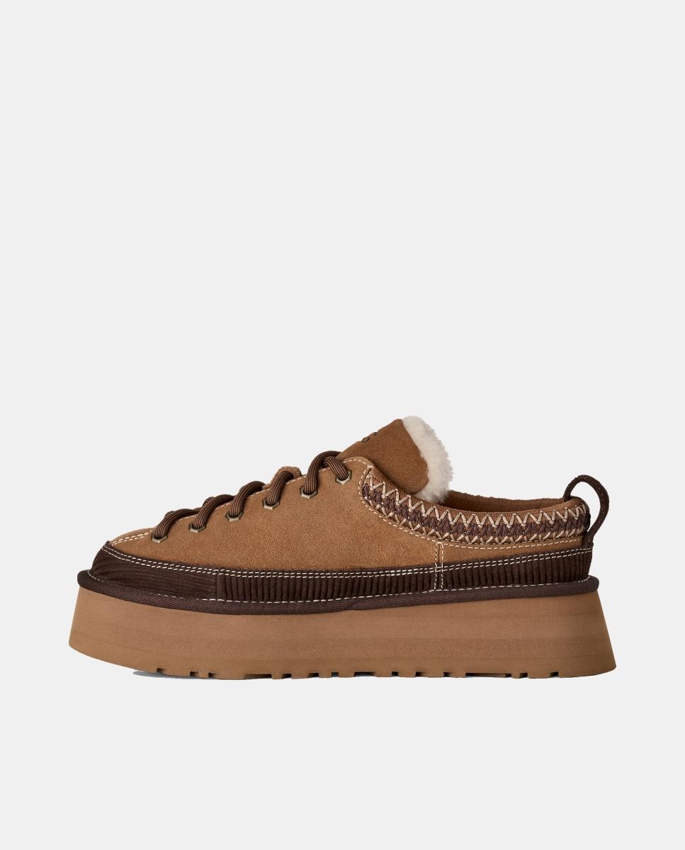 Zapato plano zueco heritage lace-up slipper de mujer - UGG - Cuero Cuero-3