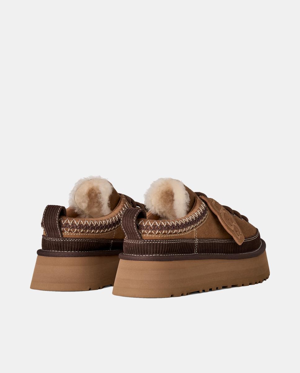 Zapato plano zueco heritage lace-up slipper de mujer - UGG - Cuero Cuero-4