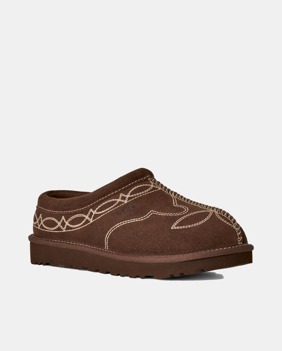 Sapatos Rasos Tipo Mules Tasman Western Castanho-chocolate-2