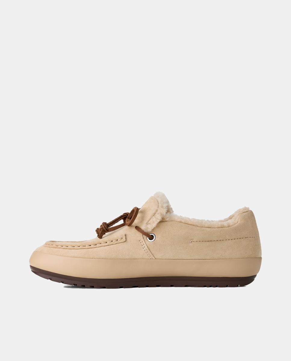 Sapatos Rasos Mocassins Quill Slip On Bege-5