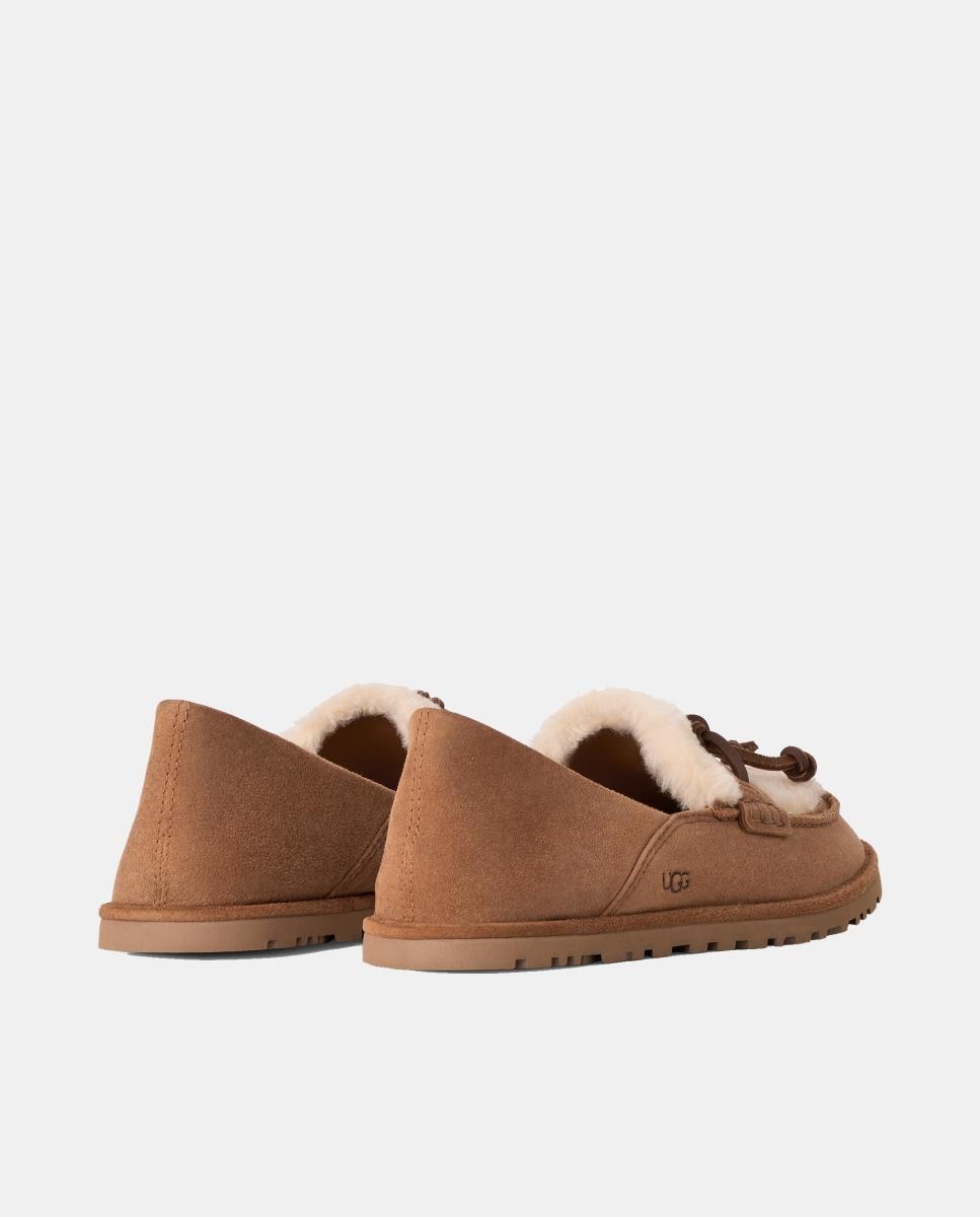 Sapatos Rasos Tipo Mocassins Zora Couro-3