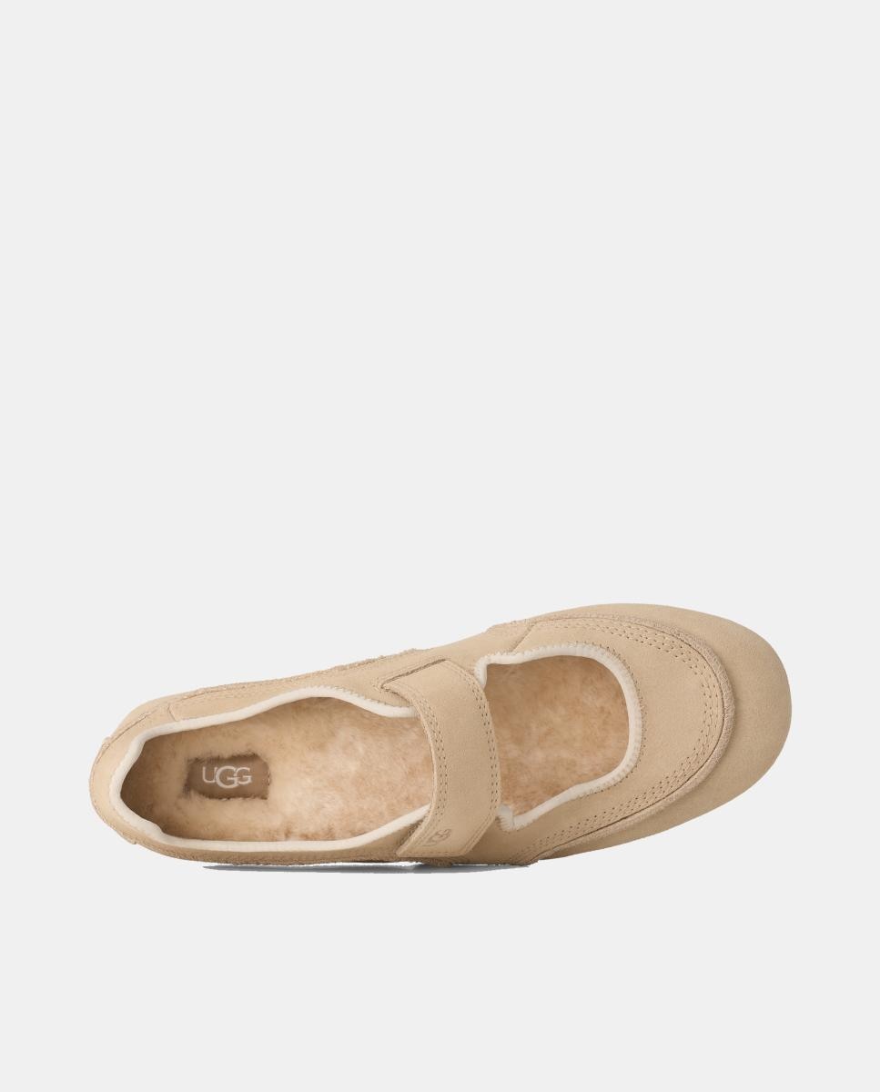 Sapatos de Presilha Rasos Quill Mary Jane Bege-4