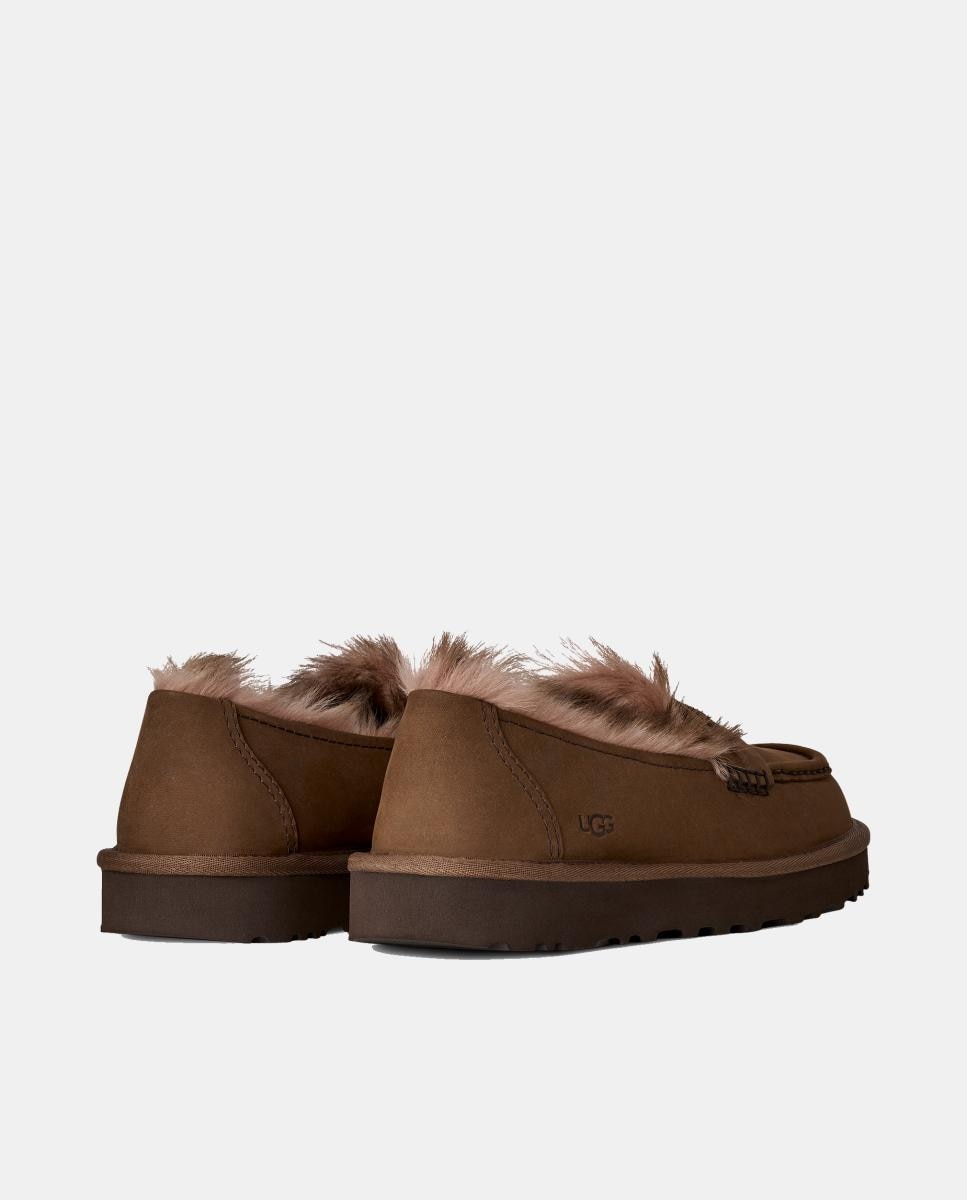 Sapatos Rasos Tipo Mocassins Ellis Nobuck Loafer Couro-2