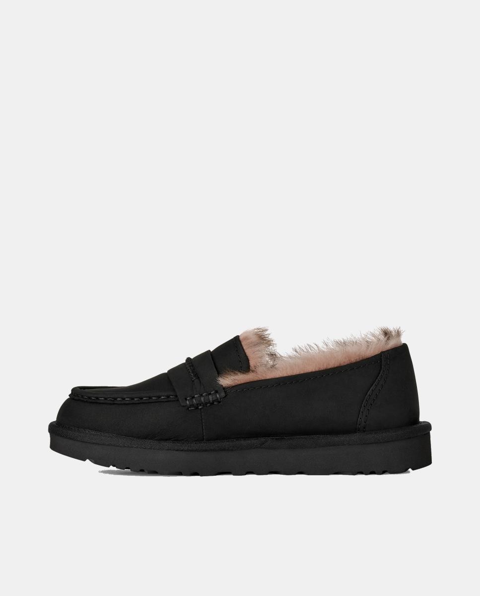 Sapatos Rasos Tipo Mocassins Ellis Nobuck Loafer Preto-4