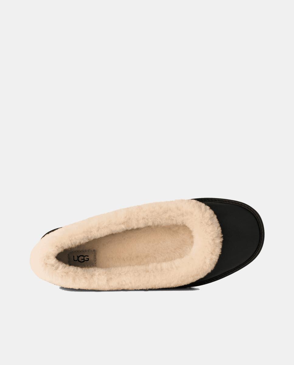 Zapato plano bailarina zora leather de mujer - UGG - Negro Negro-4