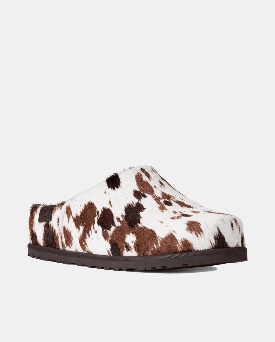 Sapatos Rasos Tipo Mules Otzo Cald Hair Clog Couro-2