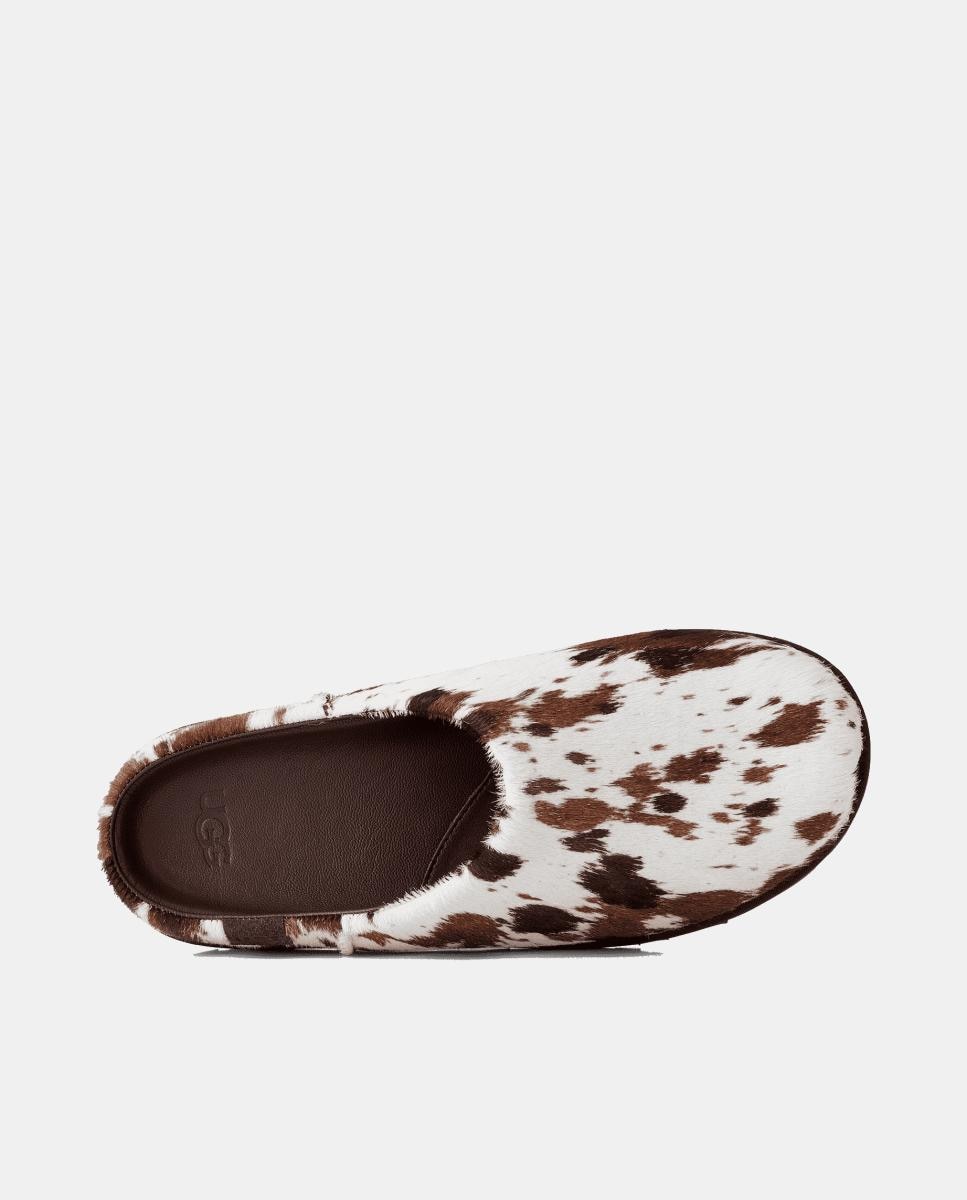 Sapatos Rasos Tipo Mules Otzo Cald Hair Clog Couro-3
