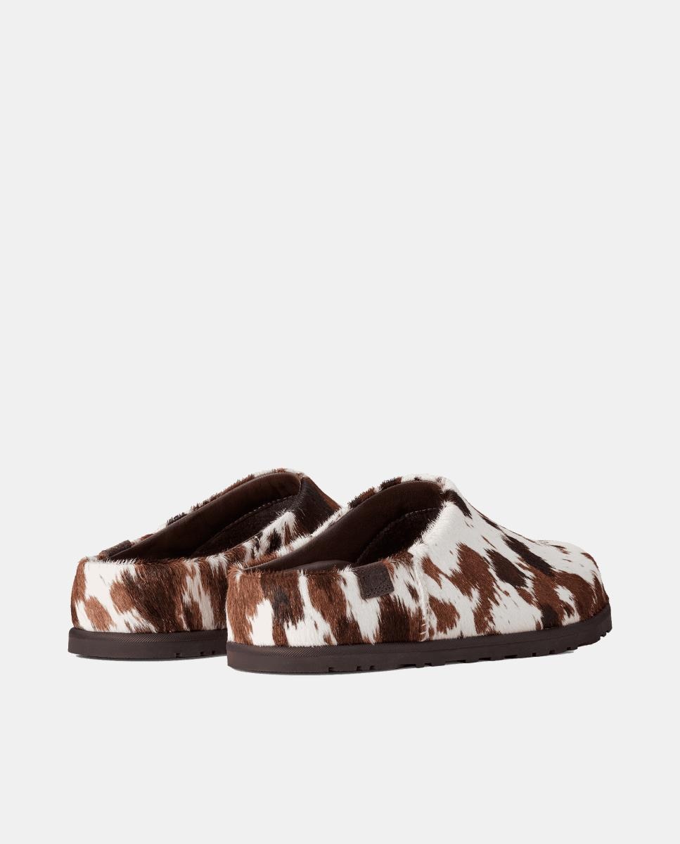 Sapatos Rasos Tipo Mules Otzo Cald Hair Clog Couro-4