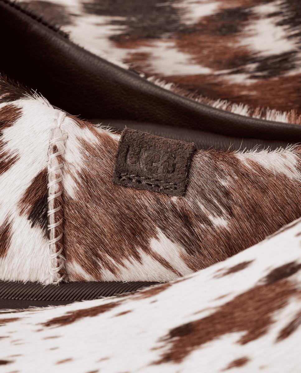 Sapatos Rasos Tipo Mules Otzo Cald Hair Clog Couro-5