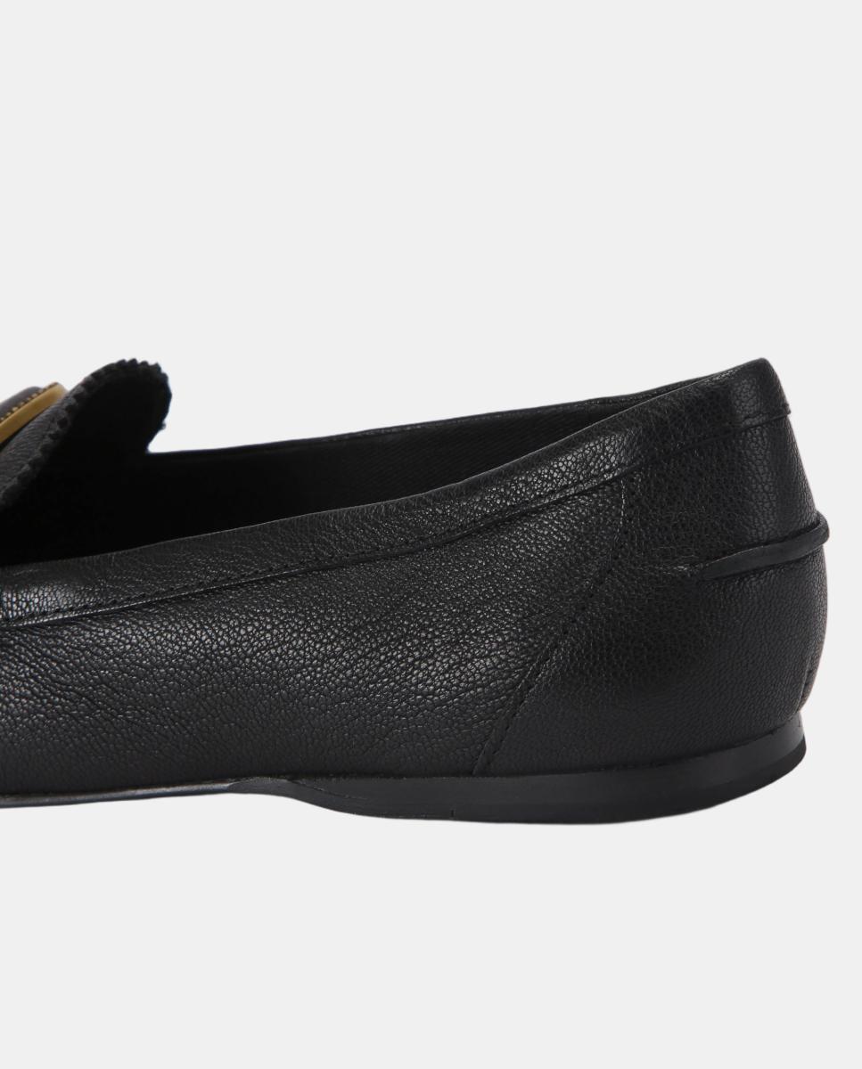 Mocasín de mujer en piel negra con detalle metálico - Kurt Geiger - Negro Negro-3