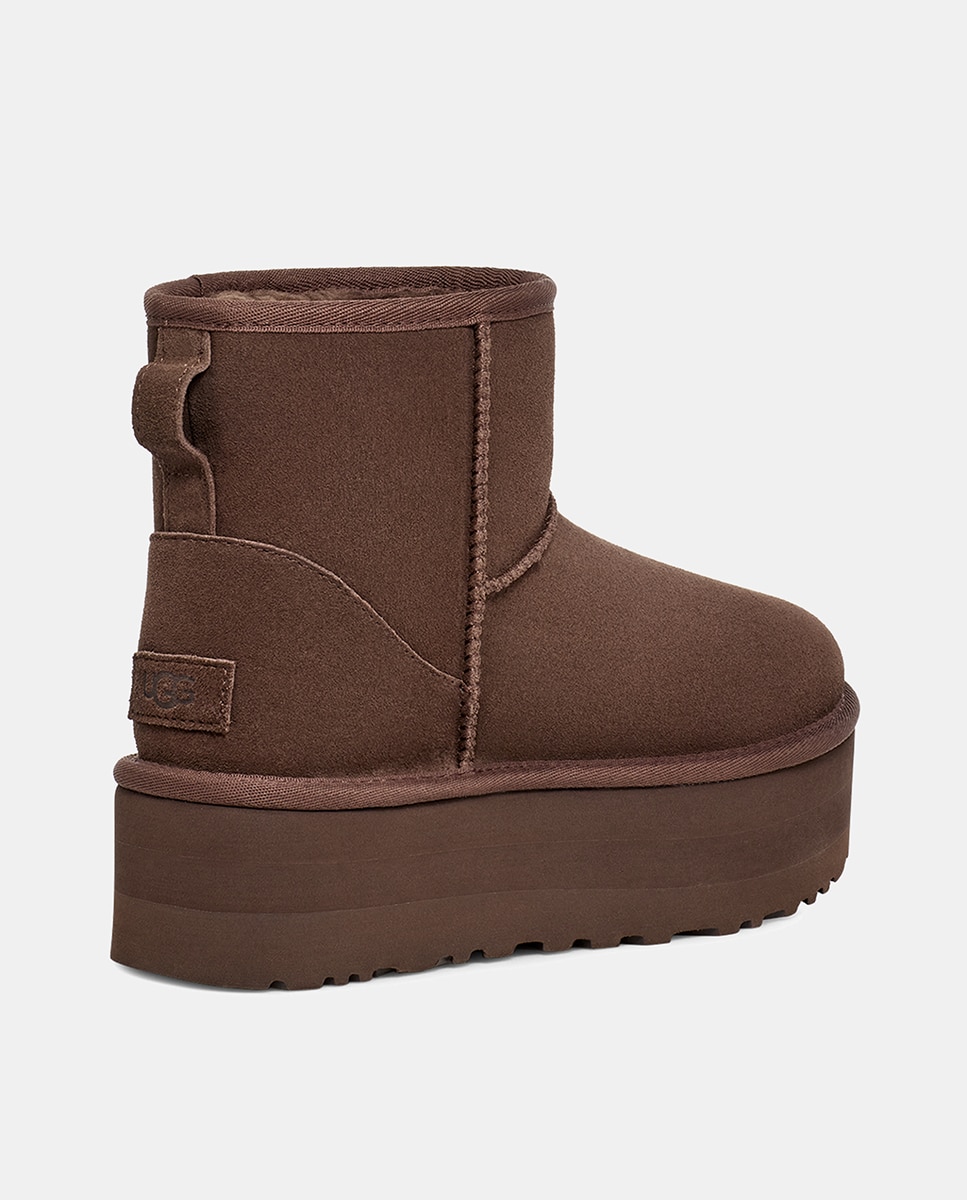 Botas com Plataforma Classic Mini Castanho-4