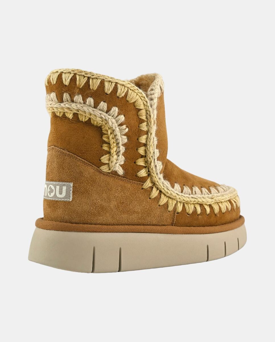 Botas Bounce com Overstitching - Multicolor Castanho-3