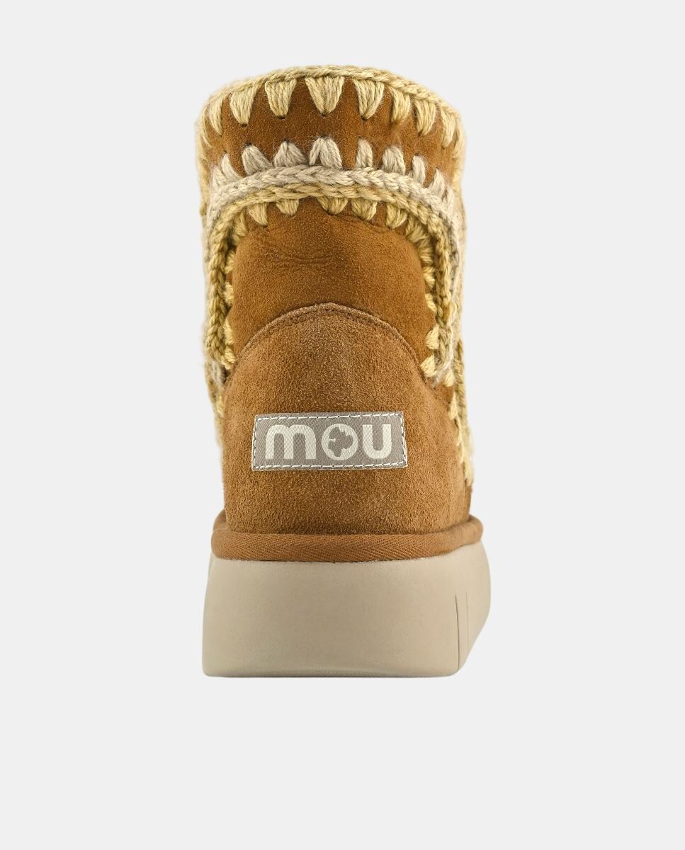 Botas Bounce com Overstitching - Multicolor Castanho-4