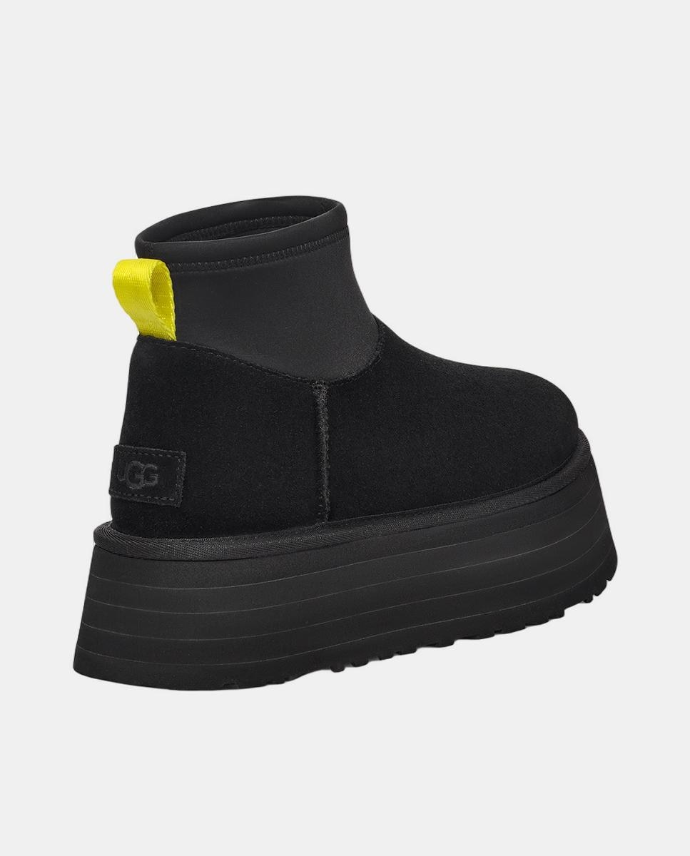 Botins de Plataforma Mini Dipper em Pele com Sola EVA Preto-4