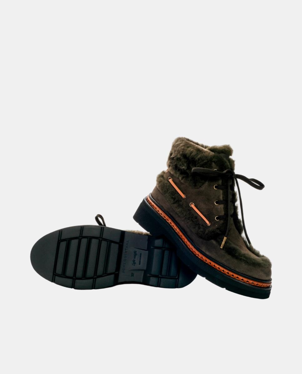 Botin mujer Yanny en piel y mouton - Pons Quintana - Gris Topo Gris Topo-5
