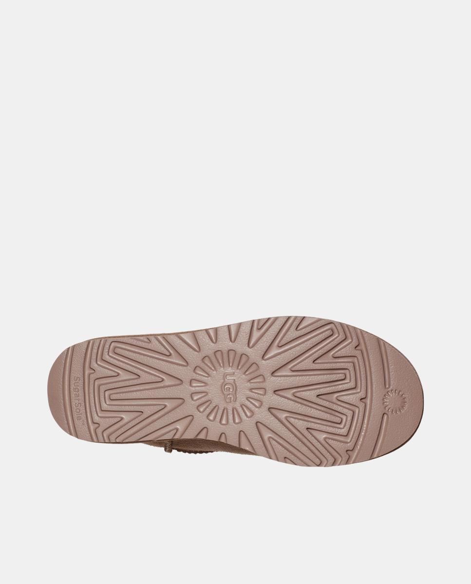 Botins Rasos Clássicos Forrados em Pelo Ultra Mini Pedra Natural-6