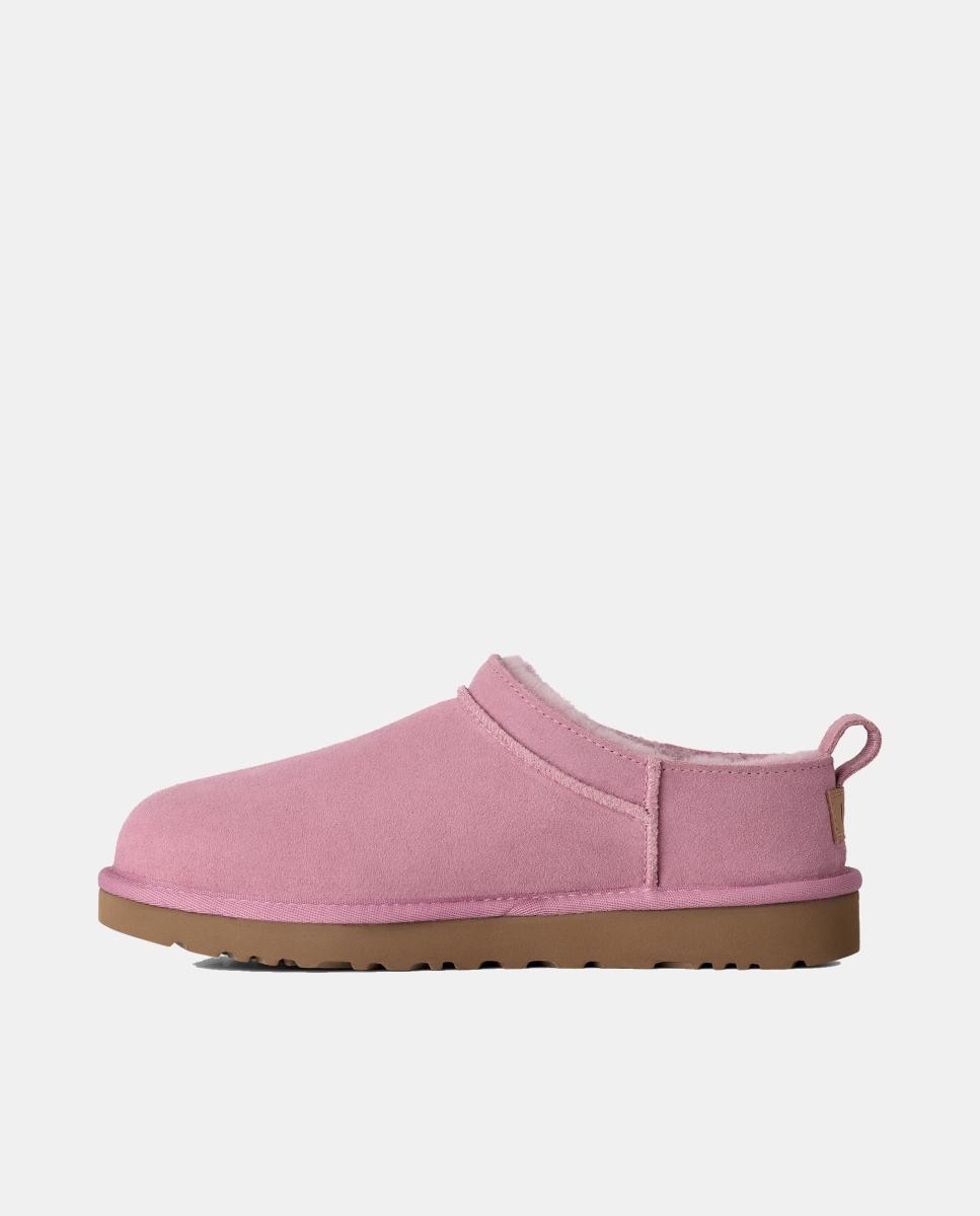 Botins Rasos Clássicos Forrados em Pelo Micro Rosa-7